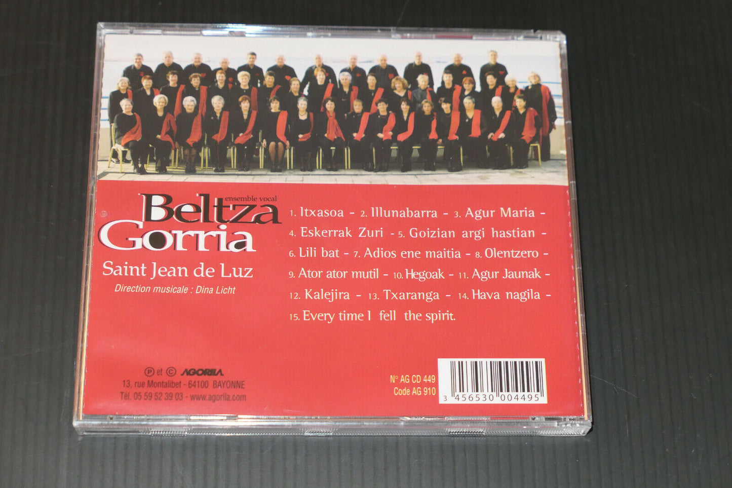 CD BELTZA GORRIA / ENSEMBLE VOCAL / SAINT JEAN DE LUZ