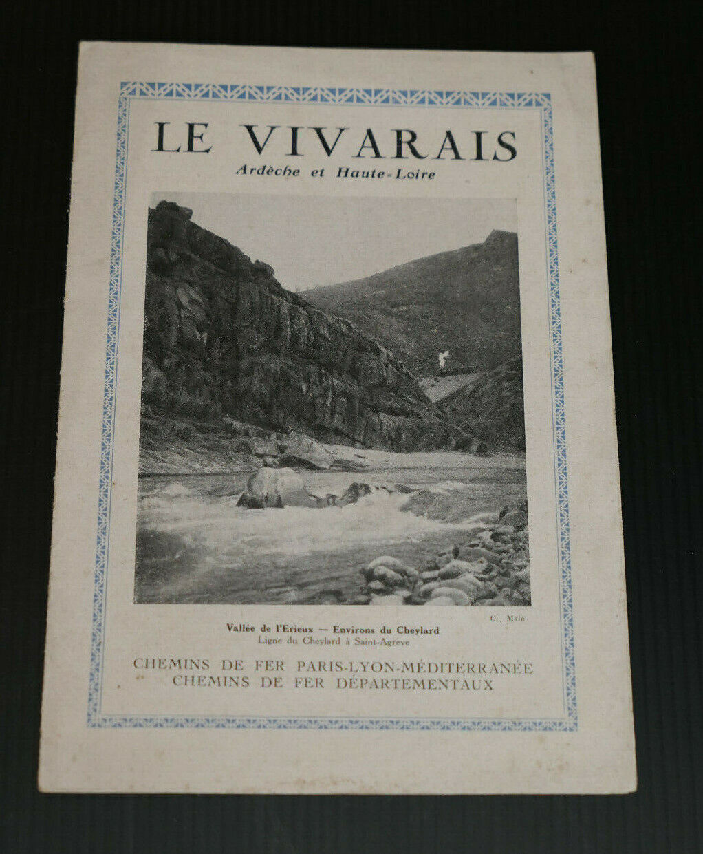 ANCIEN DEPLIANT TOURISTIQUE LE VIVARAIS ARDECHE ET HAUTE-LOIRE CIRCA 1930