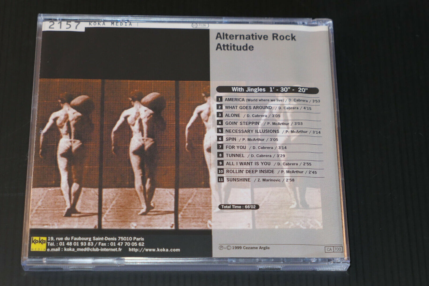 CD KOKA MEDIA 2157 / ALTERNATIVE ROCK ATTITUDE / SONGS INSTRUMENTALS & CUTS 1999