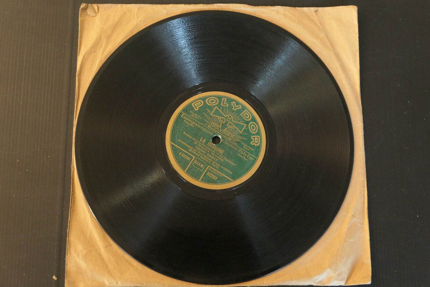 78T 78RPM 10" 25 CM HENRI GARAT PAUL GODWIN / ON EARTH / LA BIGUINE