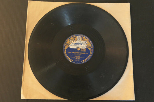 78T 78RPM 10" 25 CM TEXAS DUO WALTER BAUMGARTNER COWBOY DECCA 20352