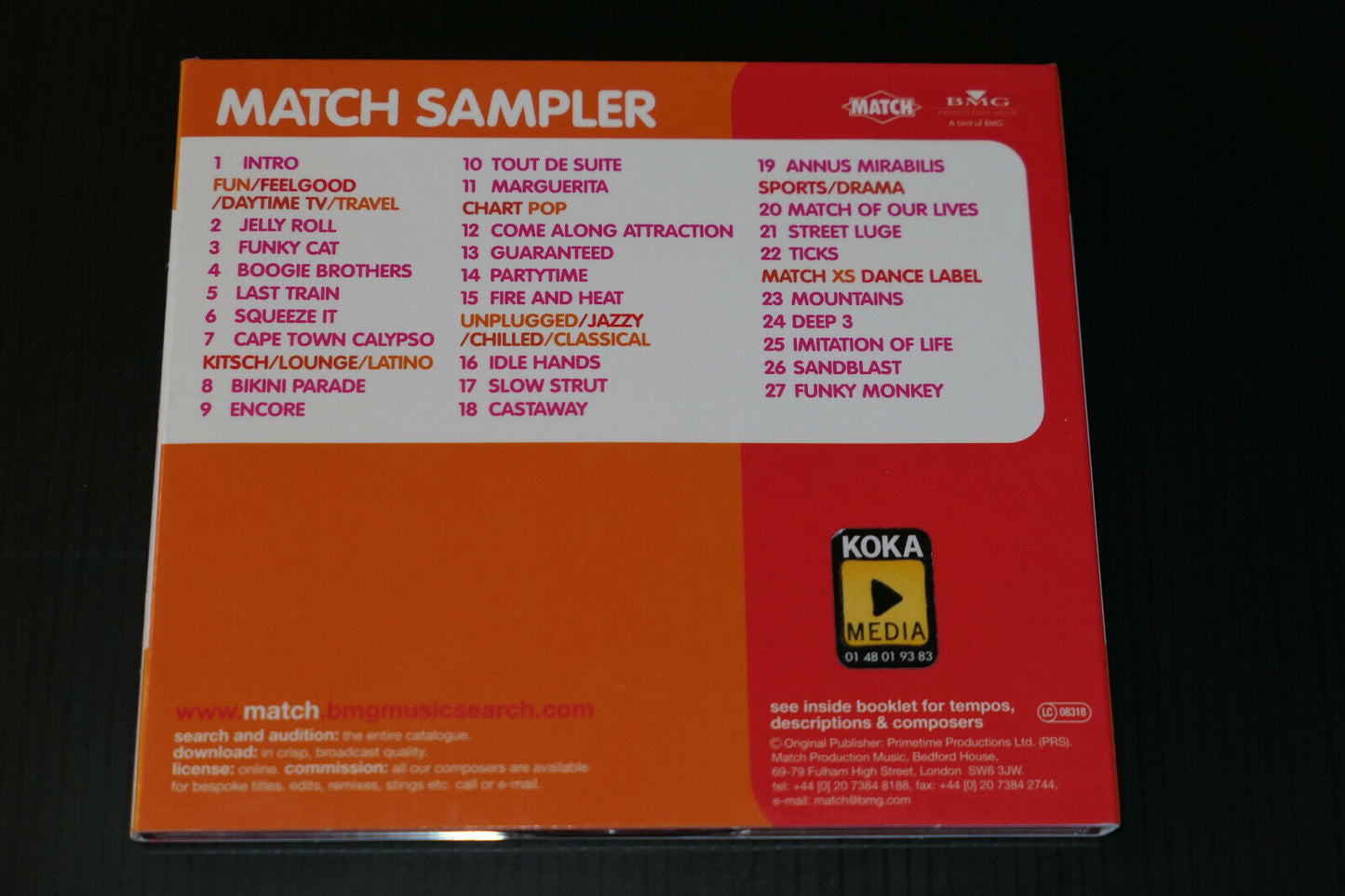 CD MATCH SAMPLER / YOUR FUN & FEELGOOD ESSENTIALS
