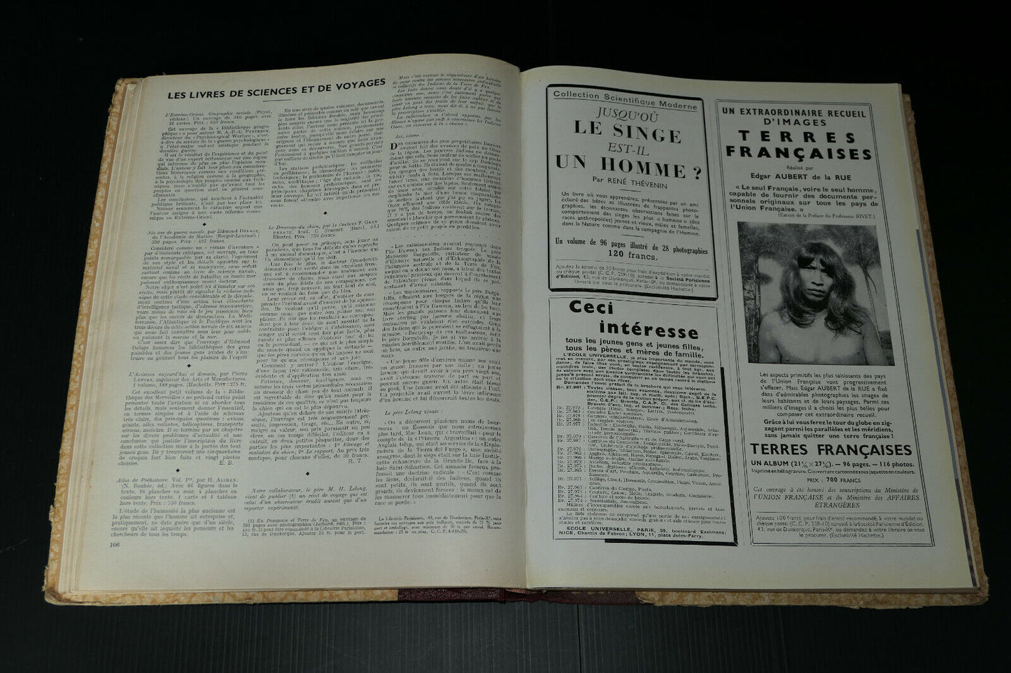 SCIENCES ET VOYAGES / RELIURE ANNEE COMPLETE 1951