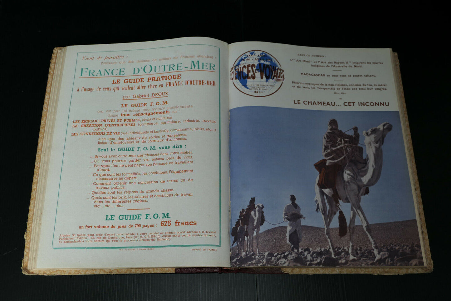 SCIENCES ET VOYAGES / RELIURE ANNEE COMPLETE 1951