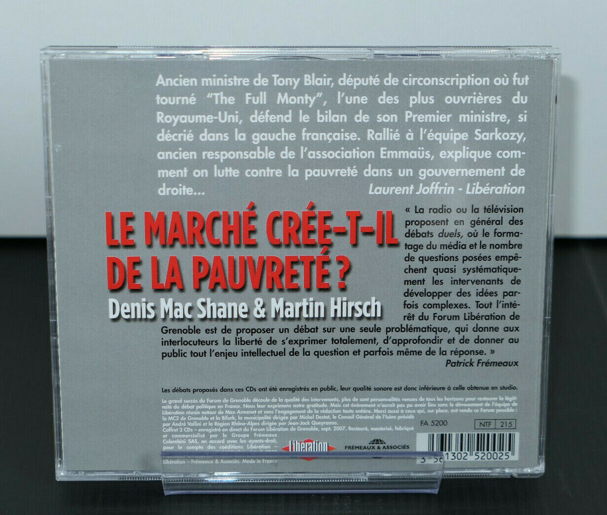 CD LE MARCHE CREE-T-IL DE LA PAUVRETE ? / FREMEAUX & ASSOCIES 2008