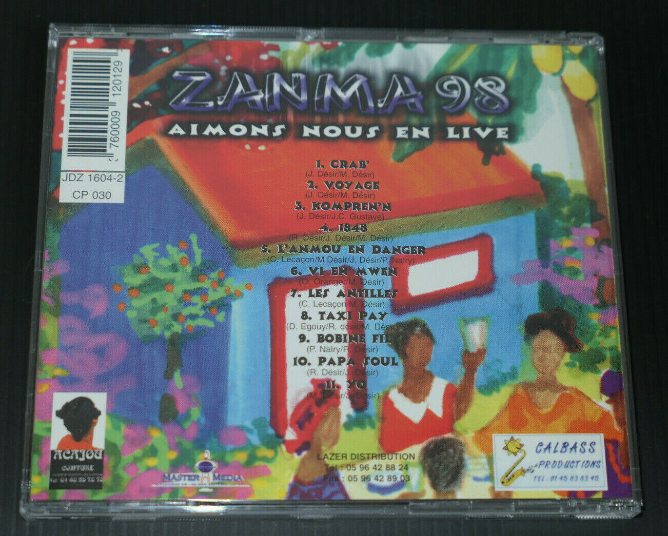 CD ZANMA 98 / AIMONS NOUS EN LIVE