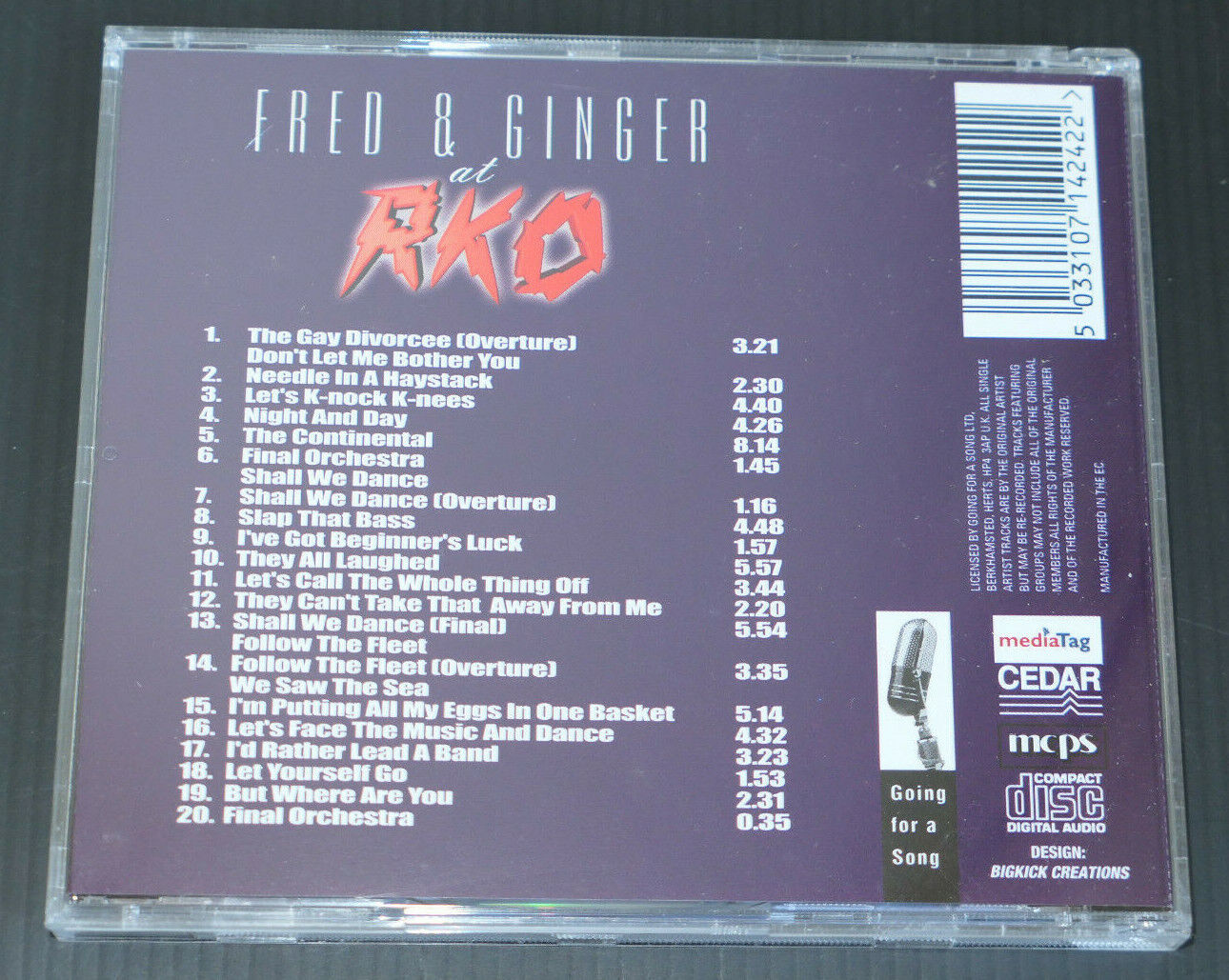 CD FRED & GINGER AT RKO / FRED ASTAIRE GINGER ROGERS