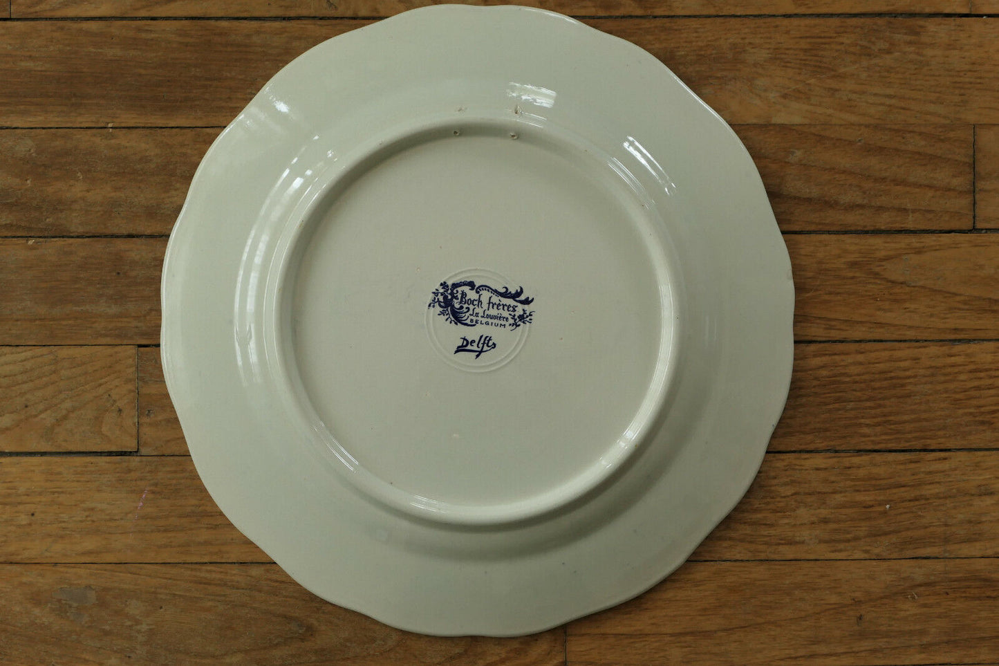 LOT DE 3 GRANDES ANCIENNES ASSIETTES DECORATIVES FAIENCE DELFT