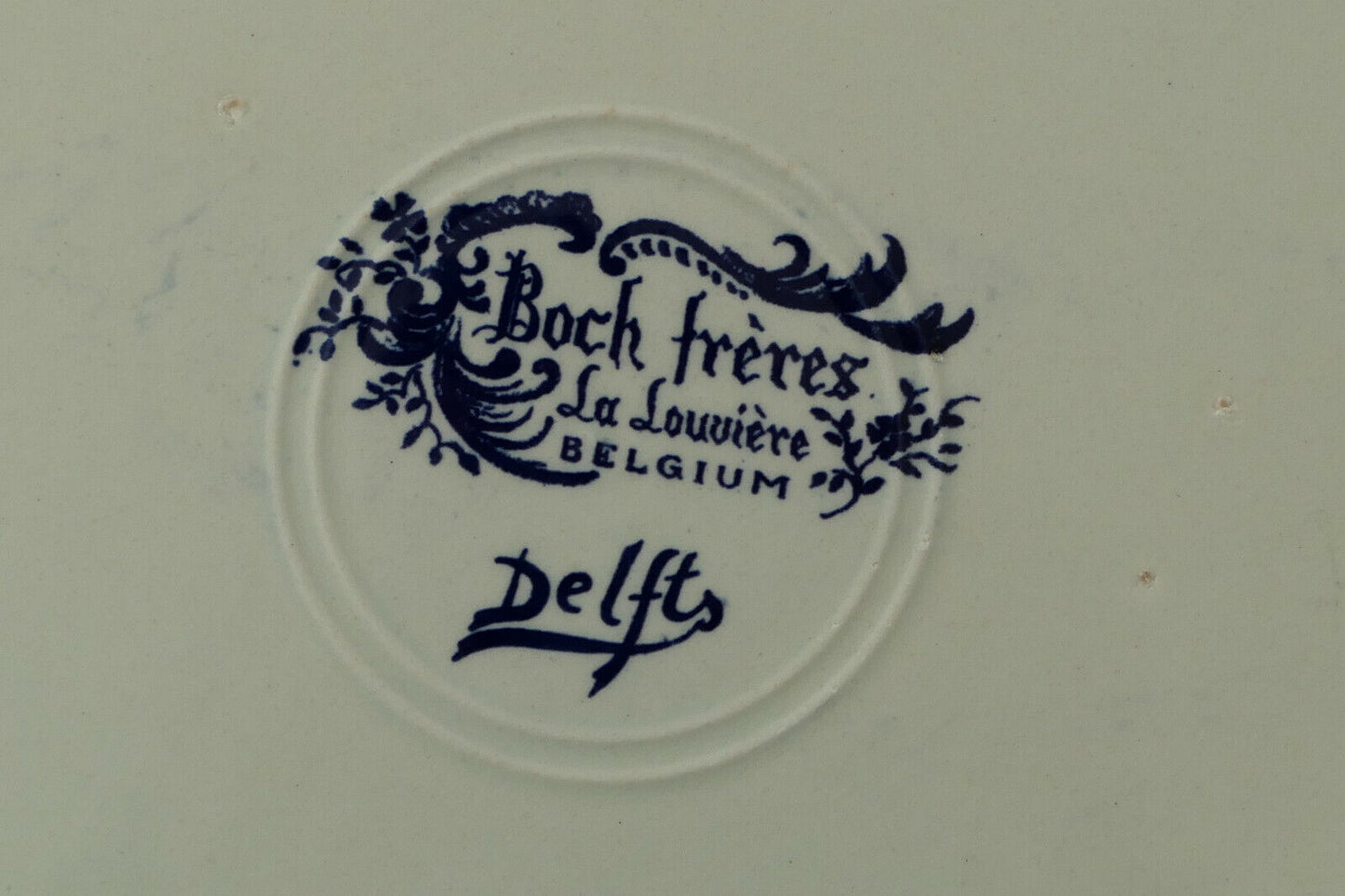 LOT DE 3 GRANDES ANCIENNES ASSIETTES DECORATIVES FAIENCE DELFT