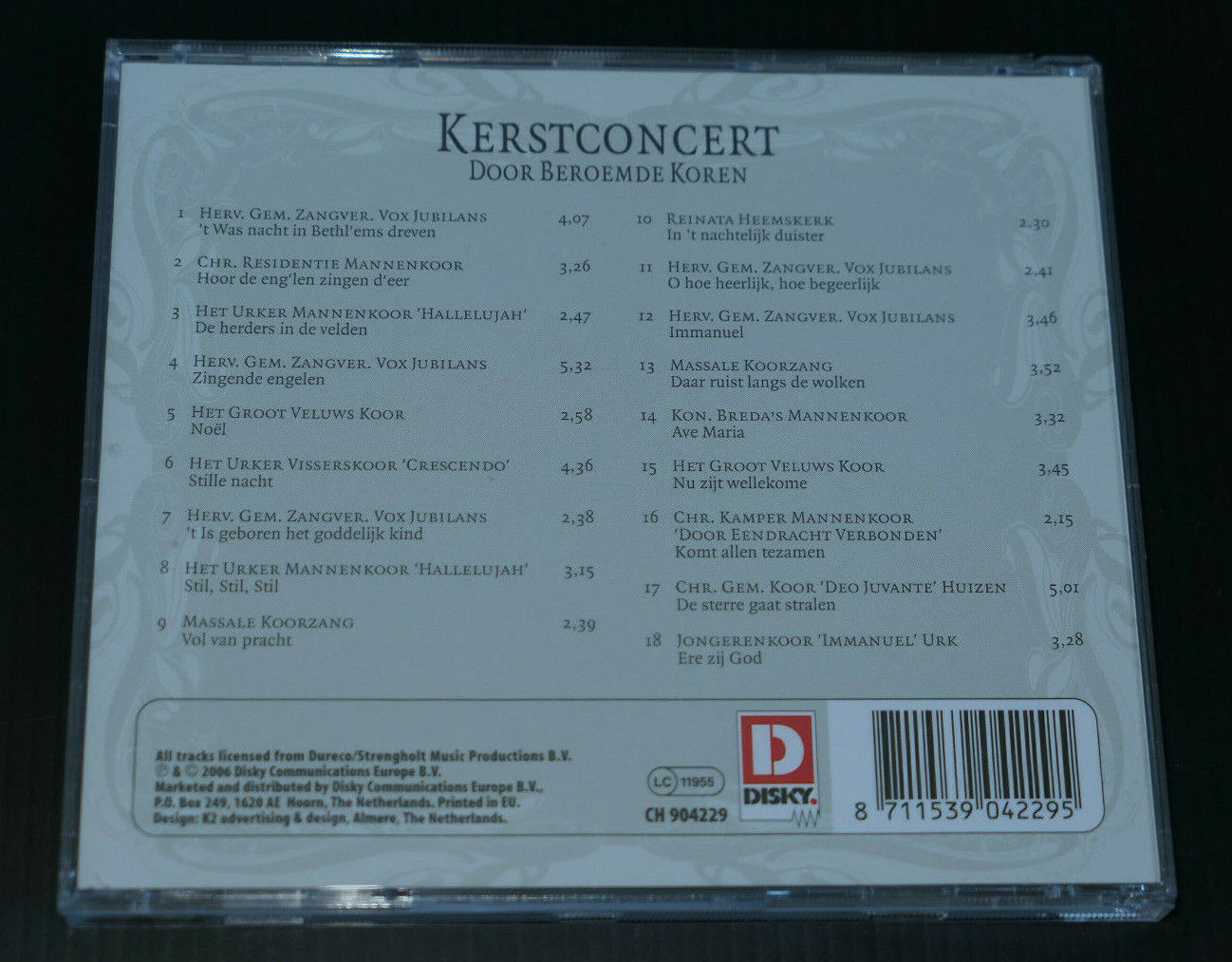 CD KERSTCONCERT / DOOR BEROEMDE KOREN / 2006