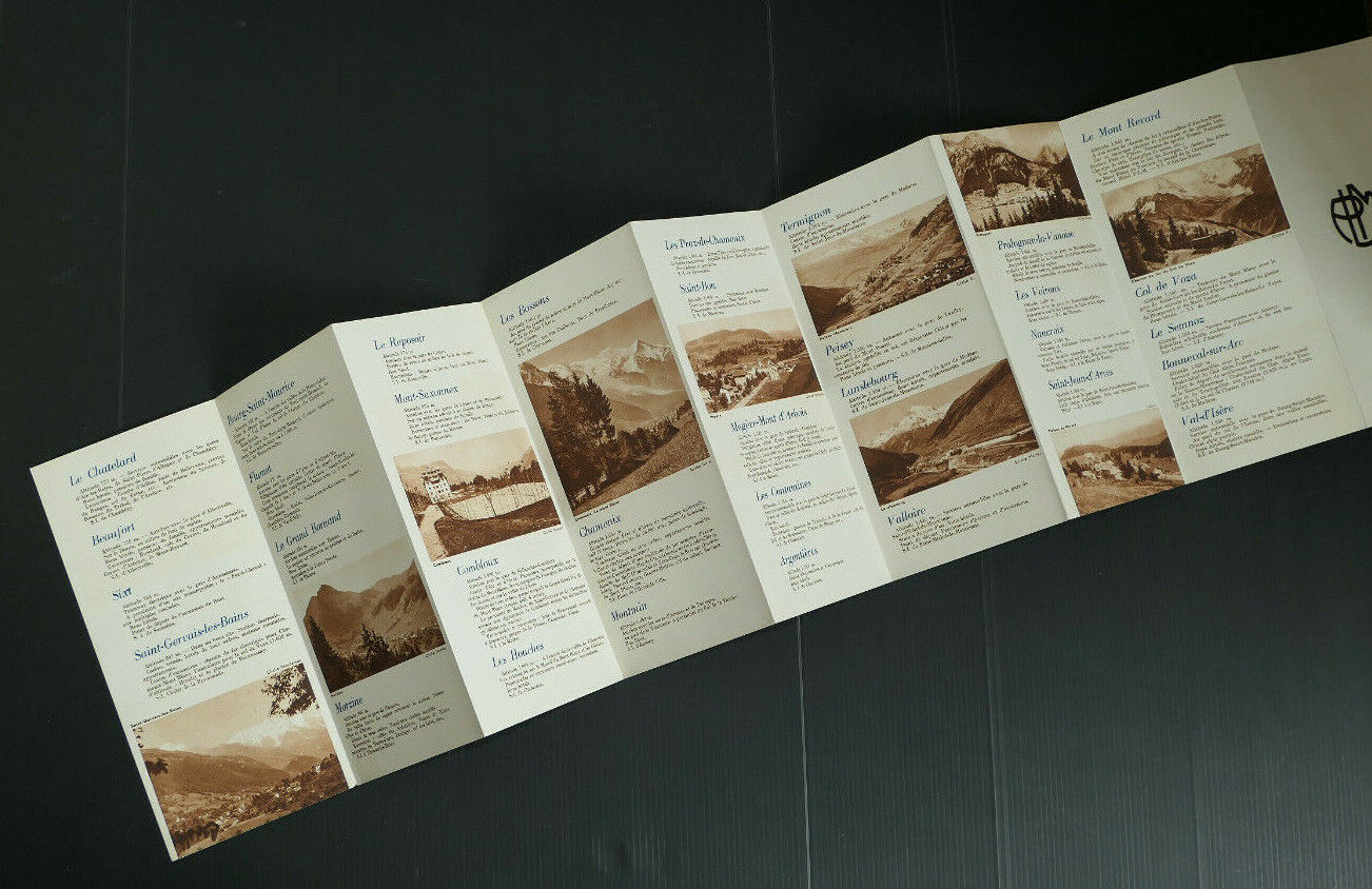 OLD RAILWAY TOURIST BROCHURE PLM SAVOIE 1933