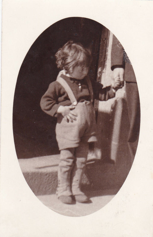 ANCIENNE CARTE PHOTO PORTRAIT ENFANT