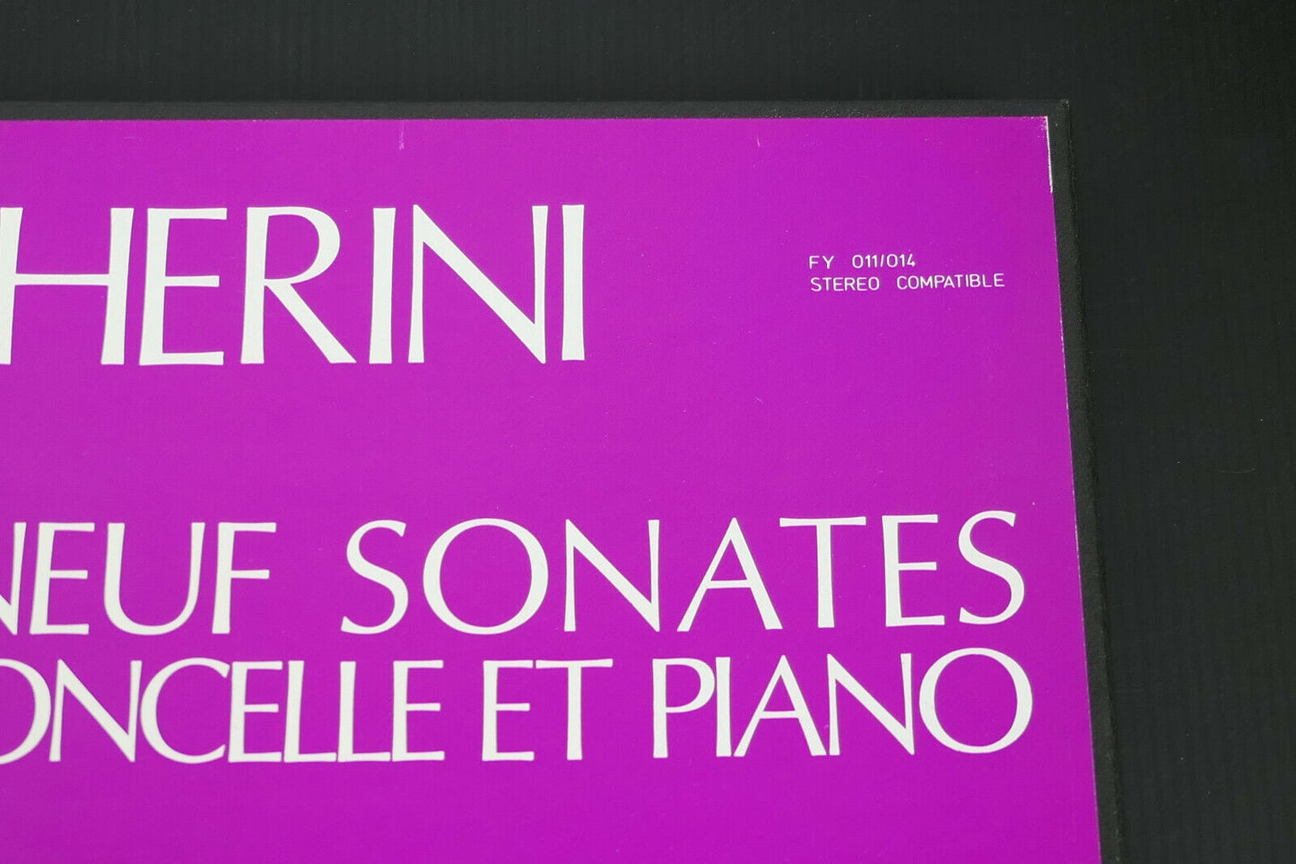 BOCCHERINI 19 SONATES VIOLONCELLE PIANO / RENEAU BELAUBRE FY BOX 4LP NUDE COVER