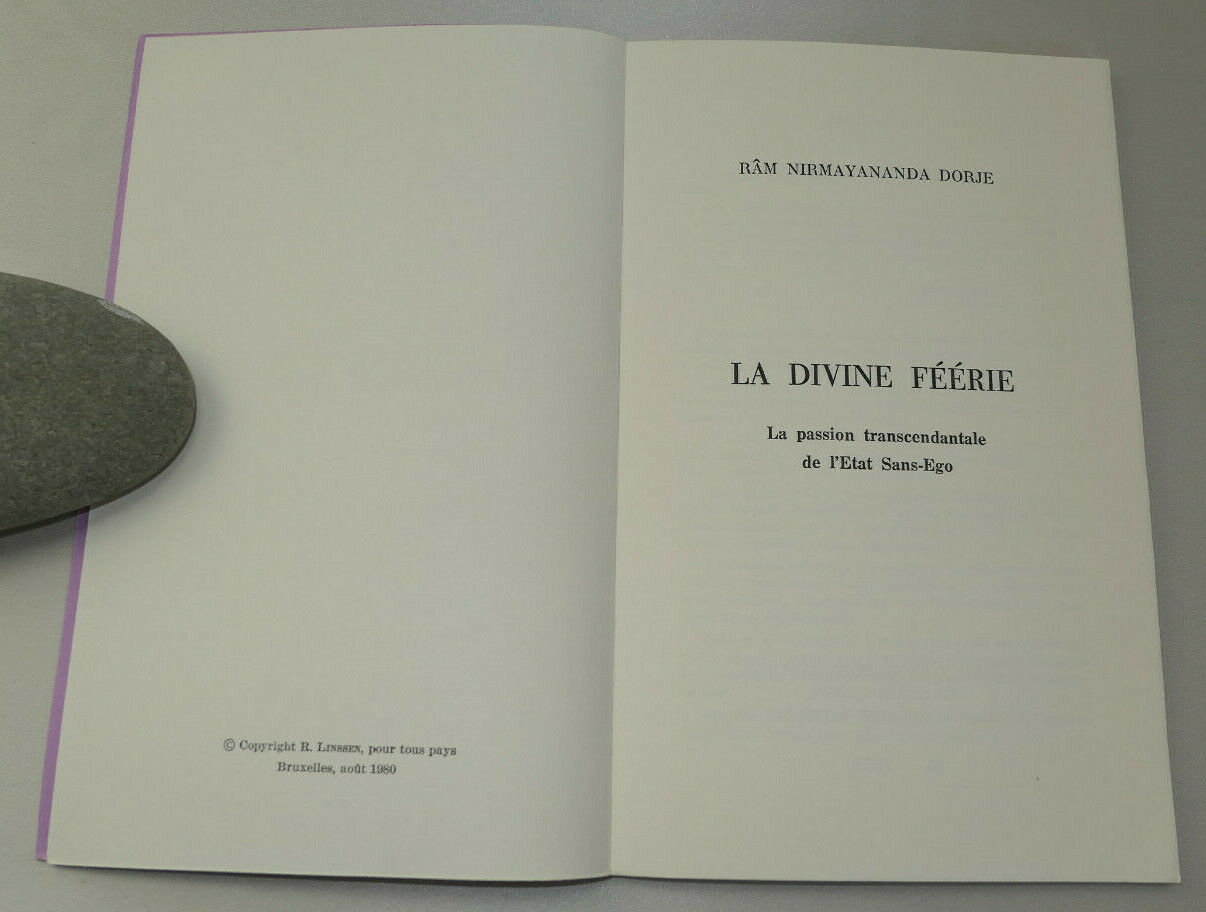 RAM NIRMAYANANDA DORJE / LA DIVINE FEERIE / 1980 / NUMEROTE + DEDICACE