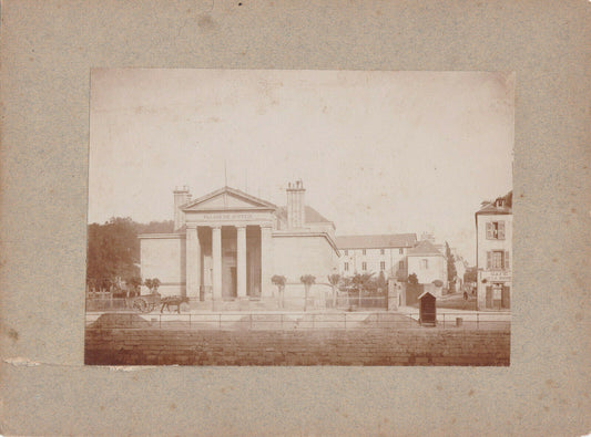 QUIMPER LOT DE 3 ANCIENNES PHOTOS 1893 PREFECTURE PARC ODET PALAIS DE JUSTICE