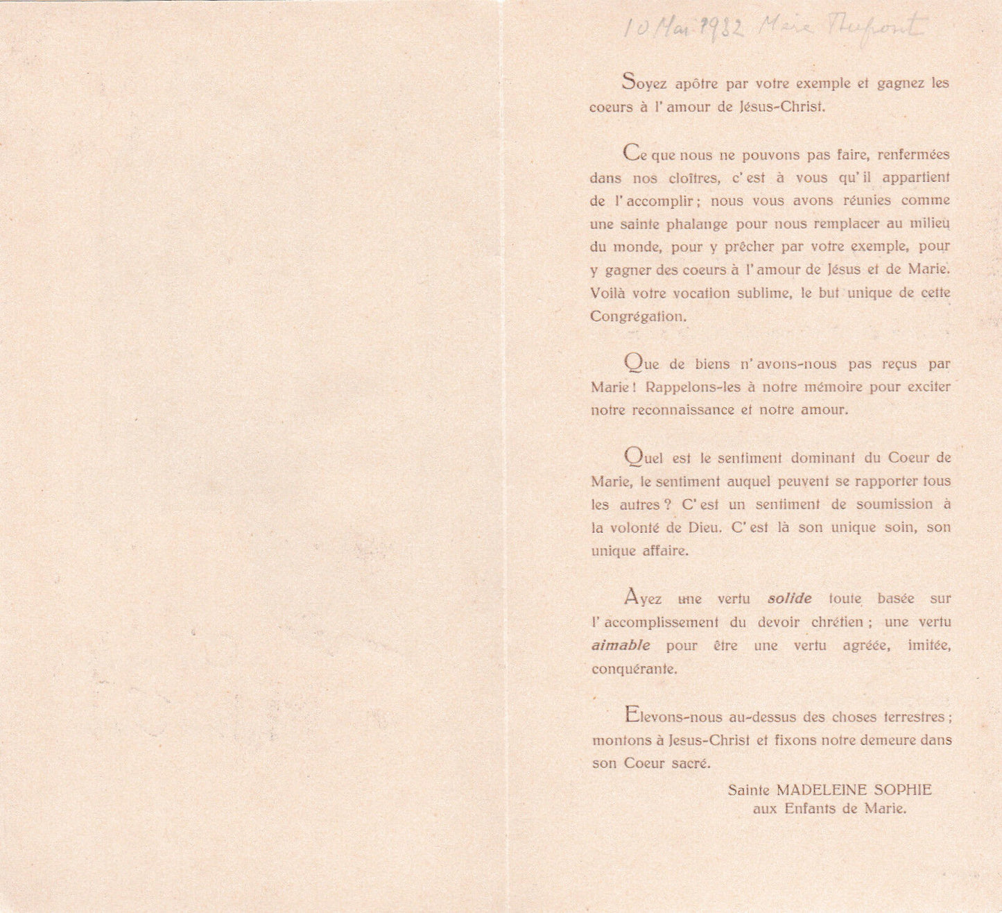 ANCIENNE IMAGE PIEUSE HOLY CARD COR MEUM JUNGATUR VOBIS DANESI ROMA 1932