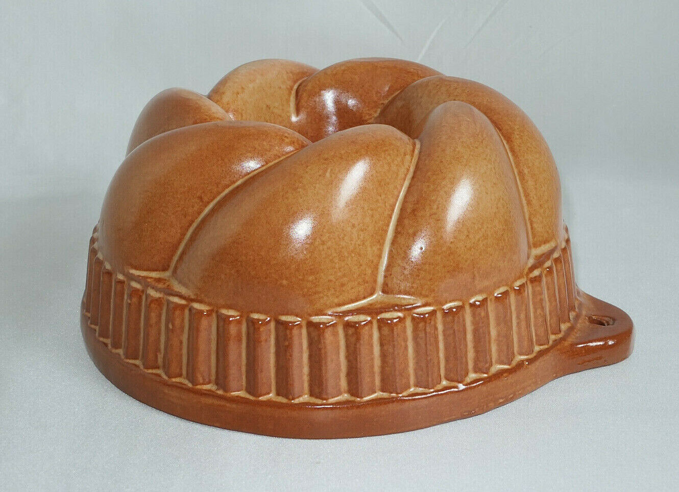 ANCIEN MOULE A GATEAU KOUGLOF TERRE CUITE VERNISSEE DECO CUISINE PATISSERIE