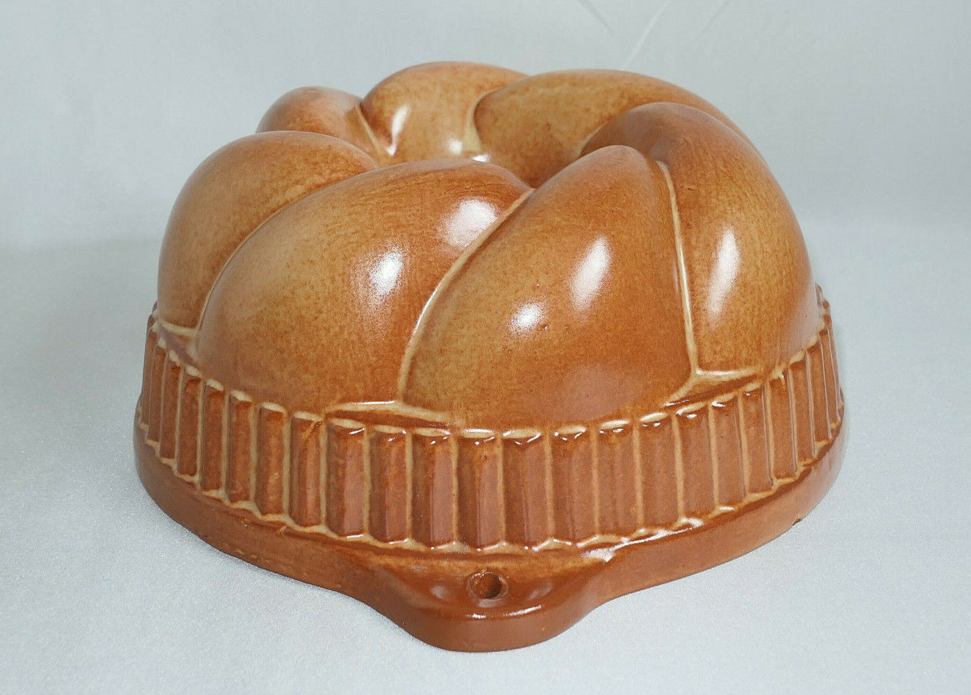 ANCIEN MOULE A GATEAU KOUGLOF TERRE CUITE VERNISSEE DECO CUISINE PATISSERIE