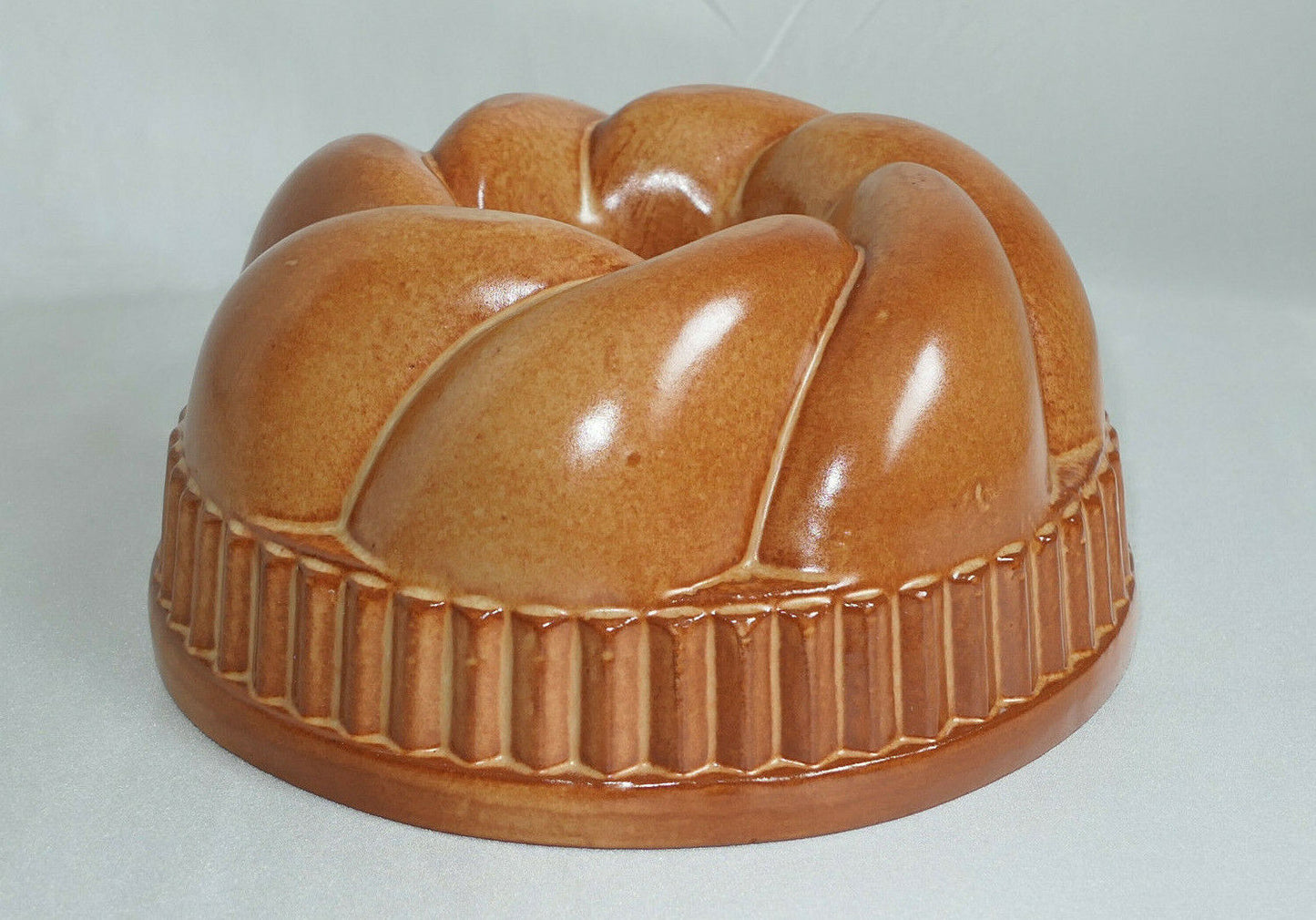 ANCIEN MOULE A GATEAU KOUGLOF TERRE CUITE VERNISSEE DECO CUISINE PATISSERIE