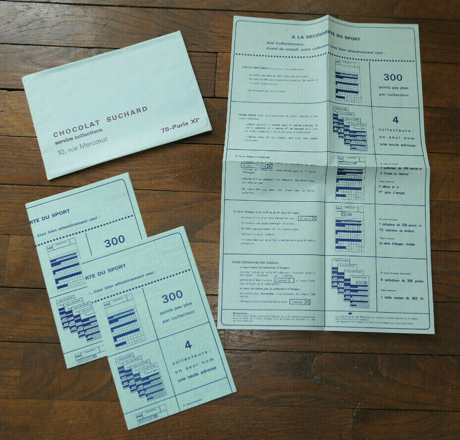 CHOCOLAT SUCHARD SERVICE COLLECTIONS ENVELOPE WITH 3 DOT COLLECTORS