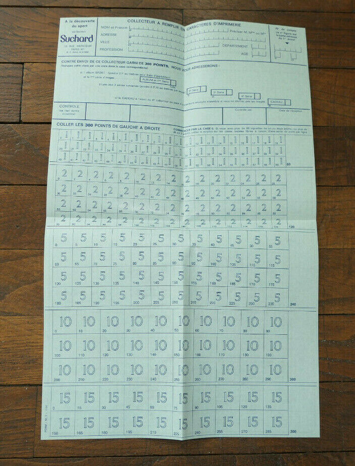 CHOCOLAT SUCHARD SERVICE COLLECTIONS ENVELOPE WITH 3 DOT COLLECTORS