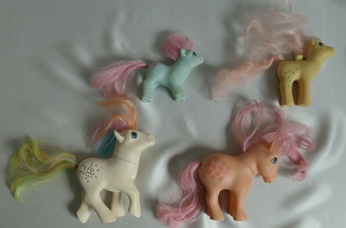 MY LITTLE PONY MLP MON PETIT PONEY 1982 1984 1985 1986 VINTAGE LOT x 4