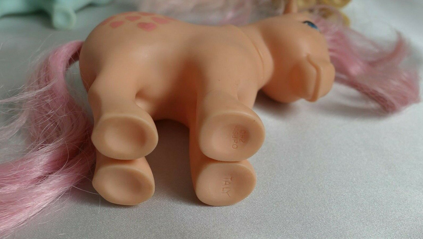 MY LITTLE PONY MLP MON PETIT PONEY 1982 1984 1985 1986 VINTAGE LOT x 4