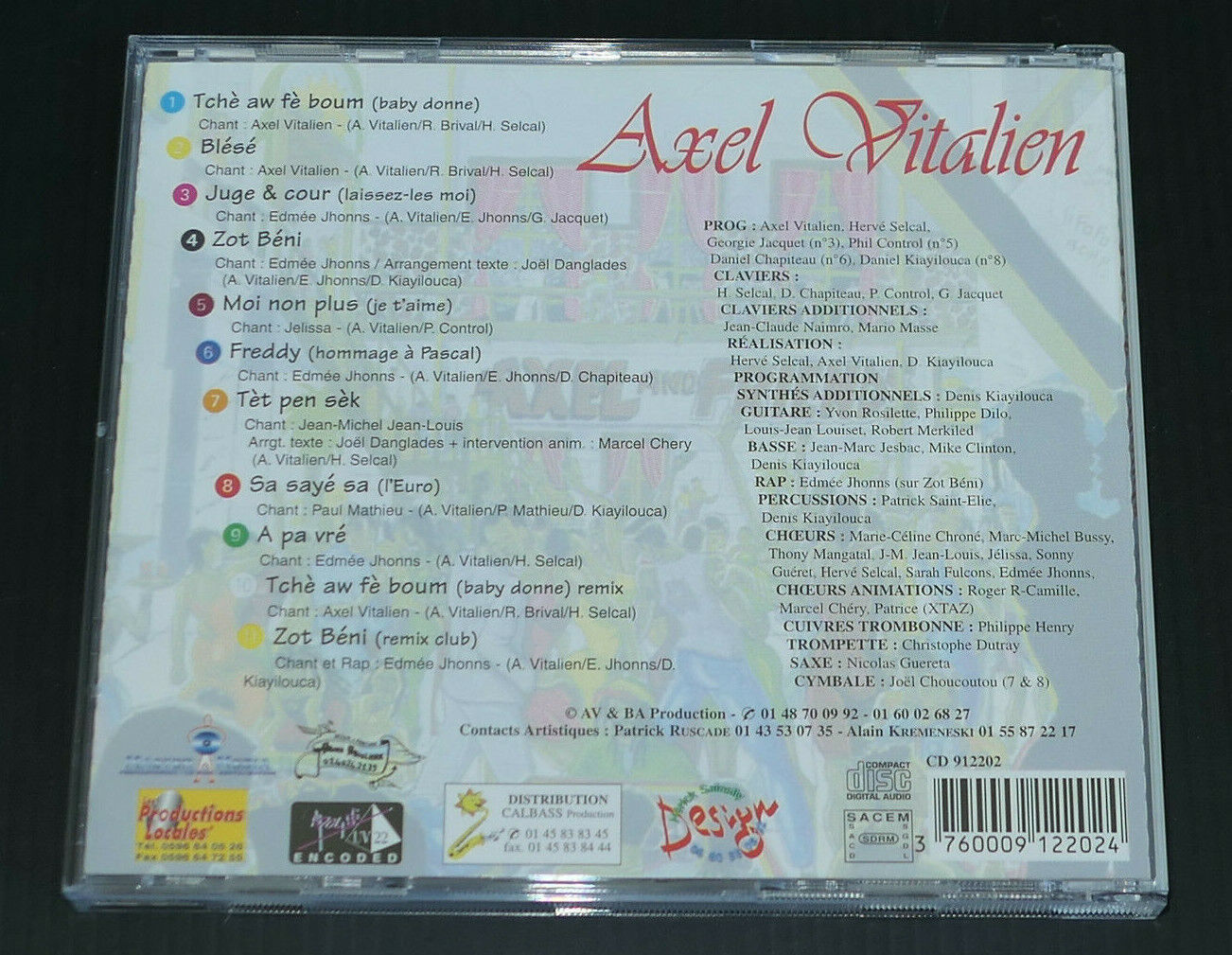 CD 11 TITRES AXEL VITALIEN / AXEL AND FRIENDS / TCHE AW FE BOUM
