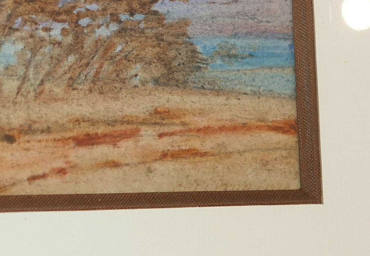 ANCIEN TABLEAU PEINTURE SIGNEE CHARLES PERRON (1893-1958) PAYSAGE 1938