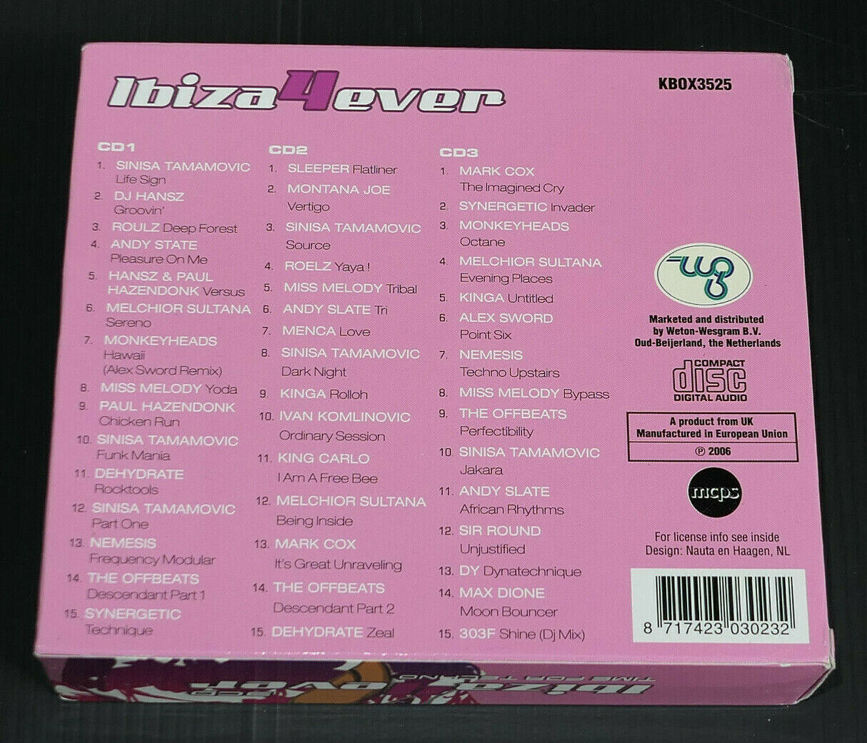 BOX 3CD IBIZA 4EVER / TIME FOR TECHNO / 45 TITRES / 2006