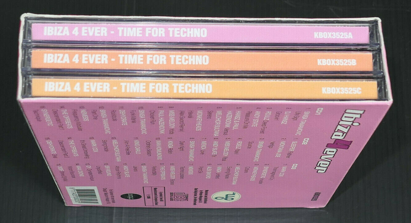 BOX 3CD IBIZA 4EVER / TIME FOR TECHNO / 45 TITRES / 2006
