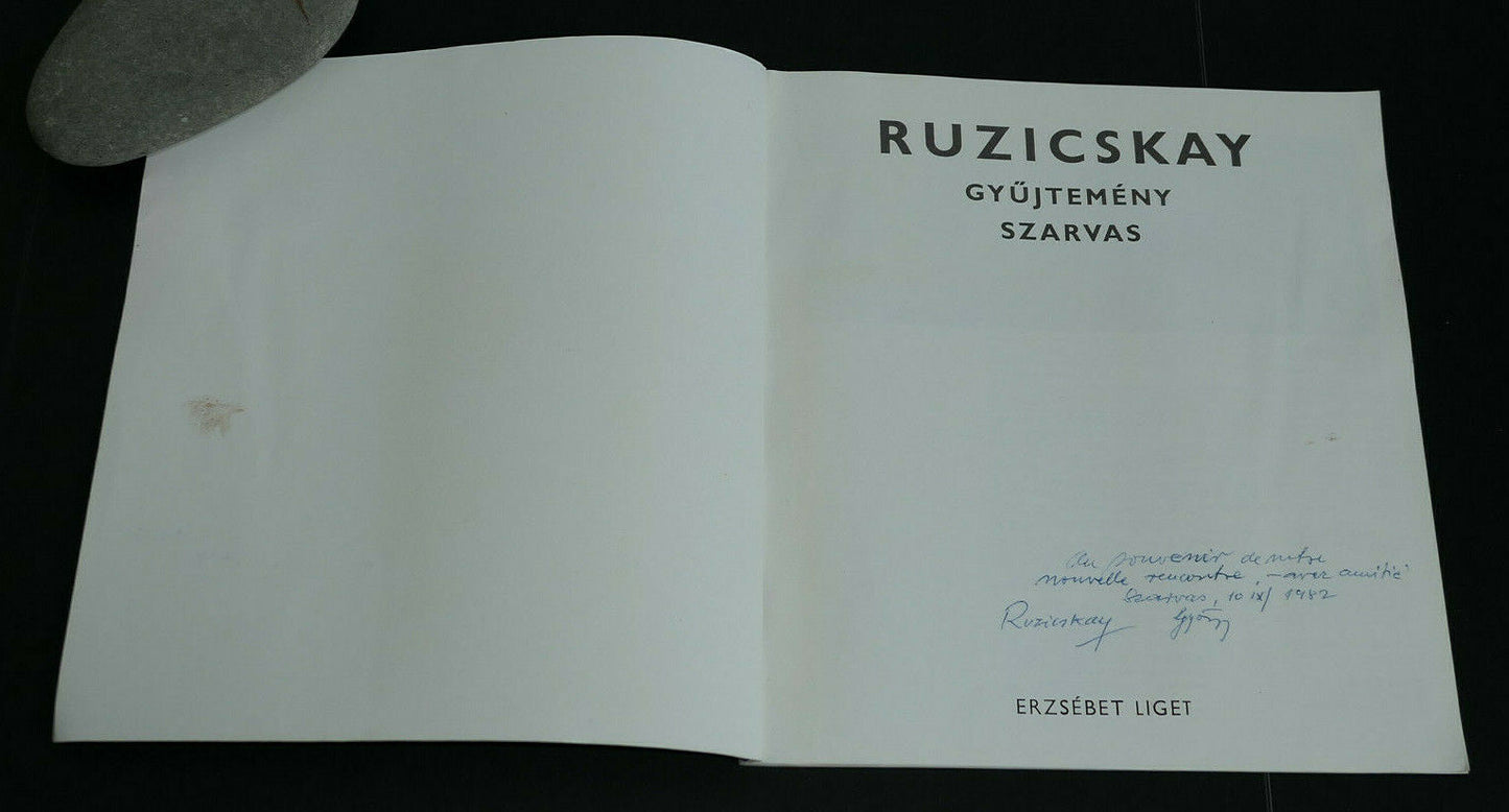 RUZICSKAY GYUJTEMENY SZARVAS ERZSEBET LIGET 1981 RARE & SIGNED !!! +CARDS