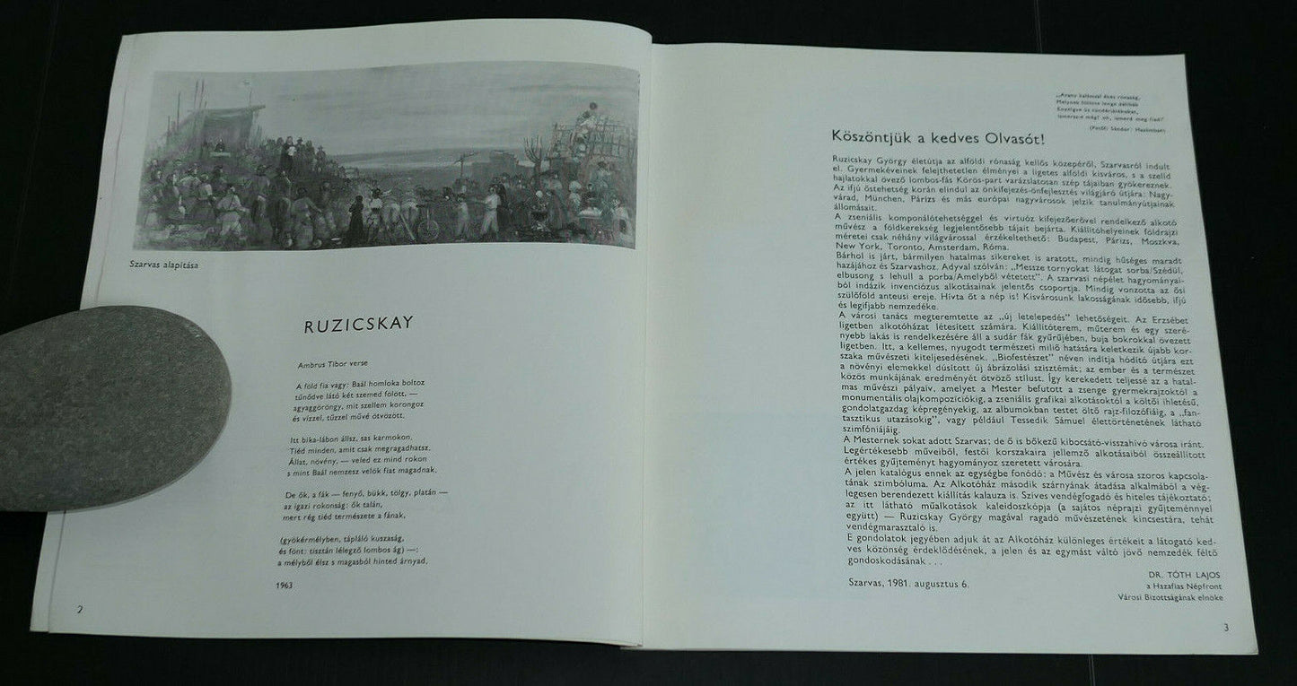 RUZICSKAY GYUJTEMENY SZARVAS ERZSEBET LIGET 1981 RARE & SIGNED !!! +CARDS