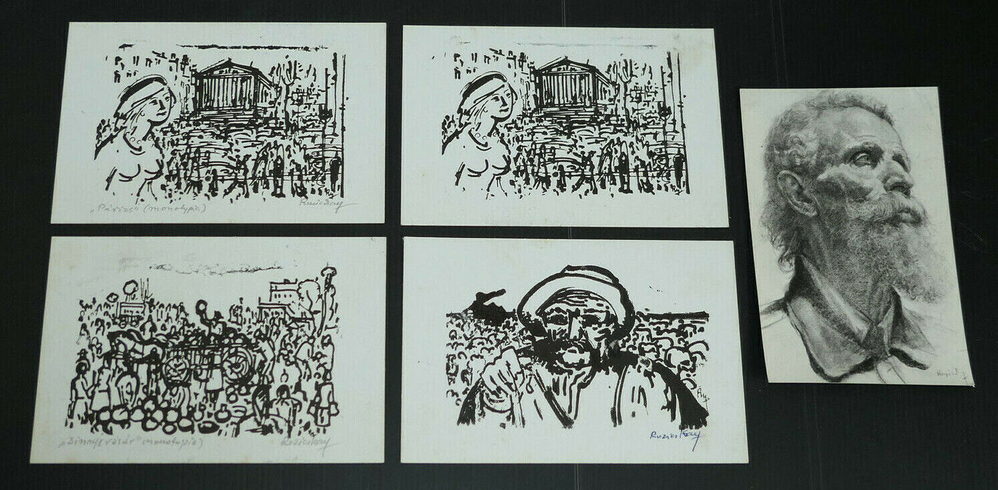 RUZICSKAY GYUJTEMENY SZARVAS ERZSEBET LIGET 1981 RARE & SIGNED !!! +CARDS
