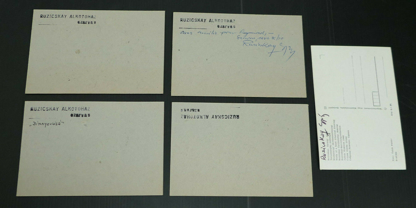 RUZICSKAY GYUJTEMENY SZARVAS ERZSEBET LIGET 1981 RARE & SIGNED !!! +CARDS