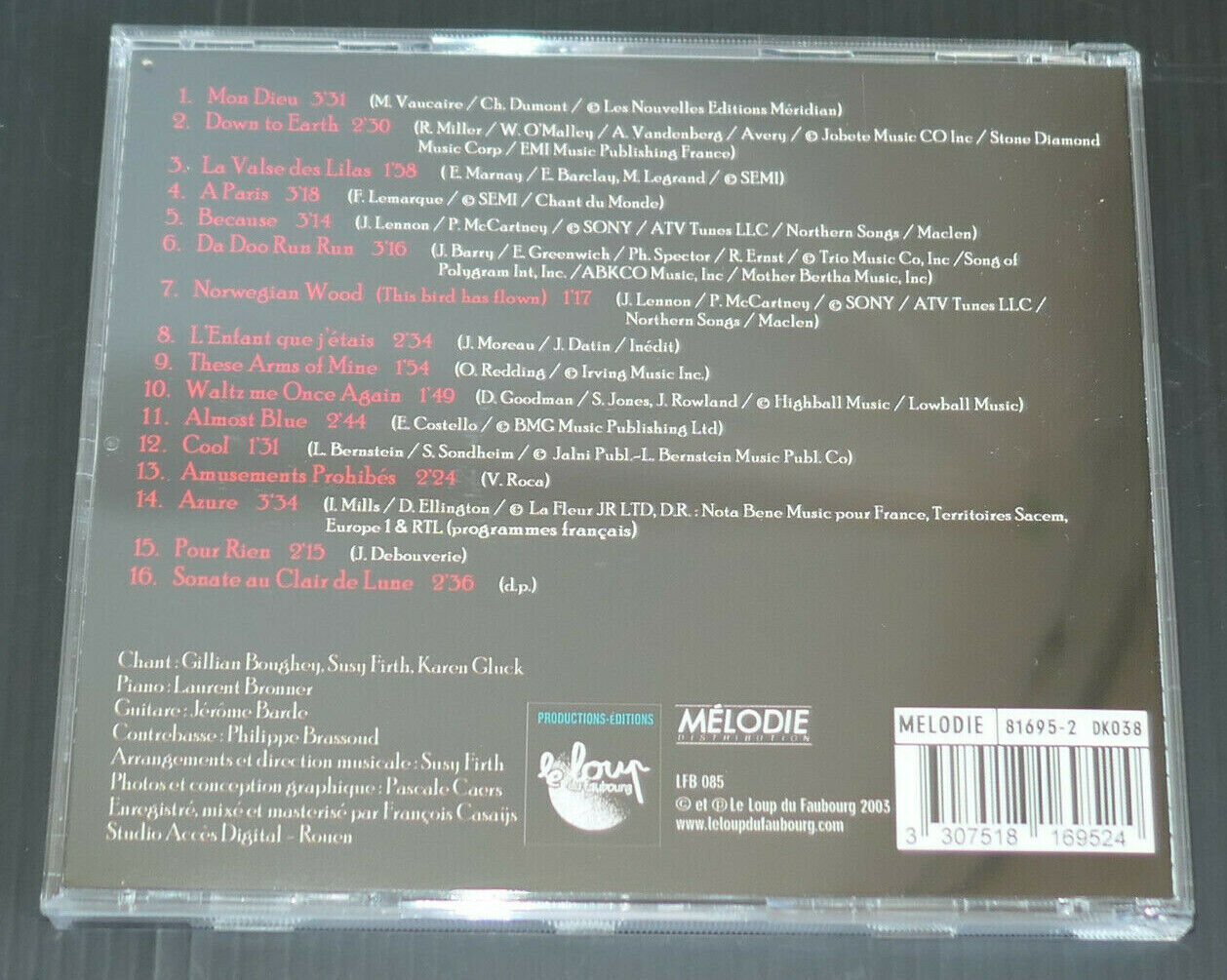 CD LES AMUSE GIRLS / SHOOT LE PIANISTE / 2003