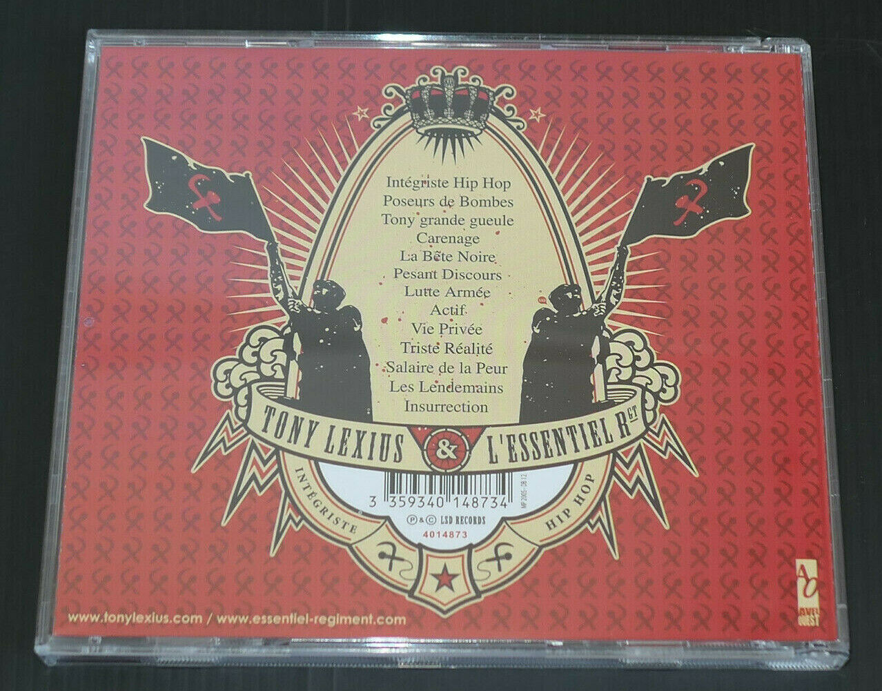 CD TONY LEXIUS & L'ESSENTIEL REGIMENT / INTEGRISTE HIP HOP