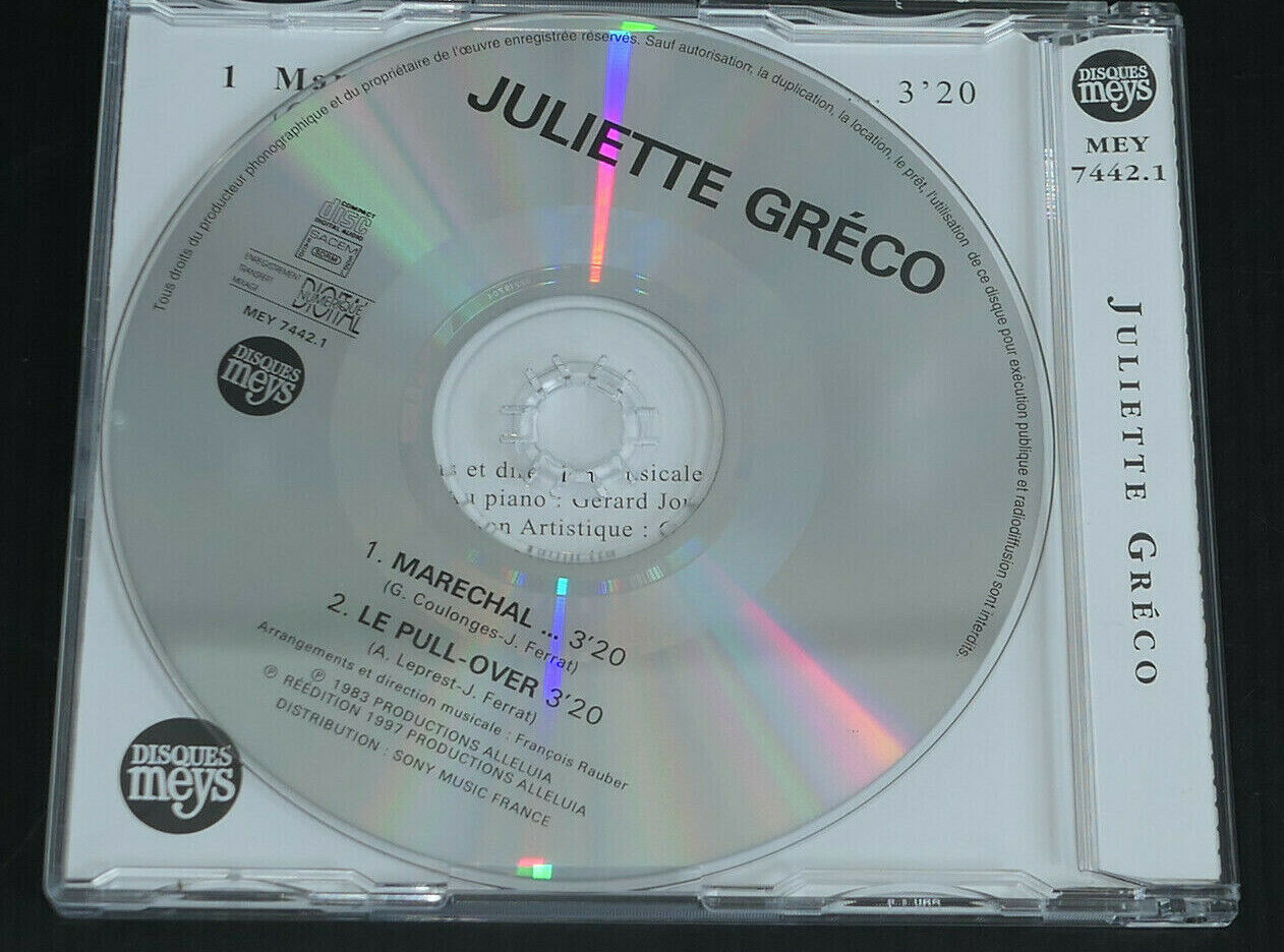 CD JULIETTE GRECO / MARECHAL / DISQUES MEY 7442.1 / 1997