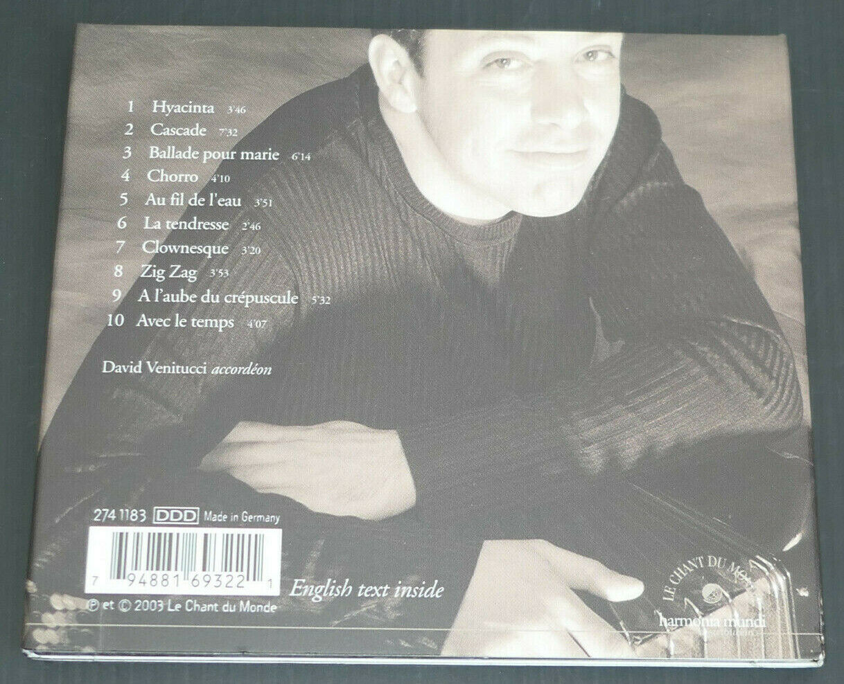 CD DAVID VENITUCCI / CASCADE THE SONG OF THE WORLD 2003