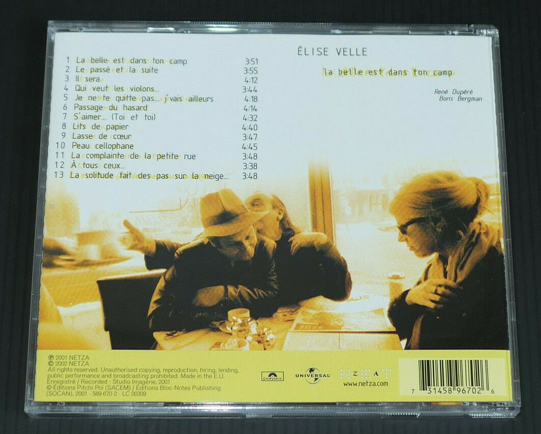 CD ELISE VELLE / LA BELLE EST DANS TON CAMP / 2002