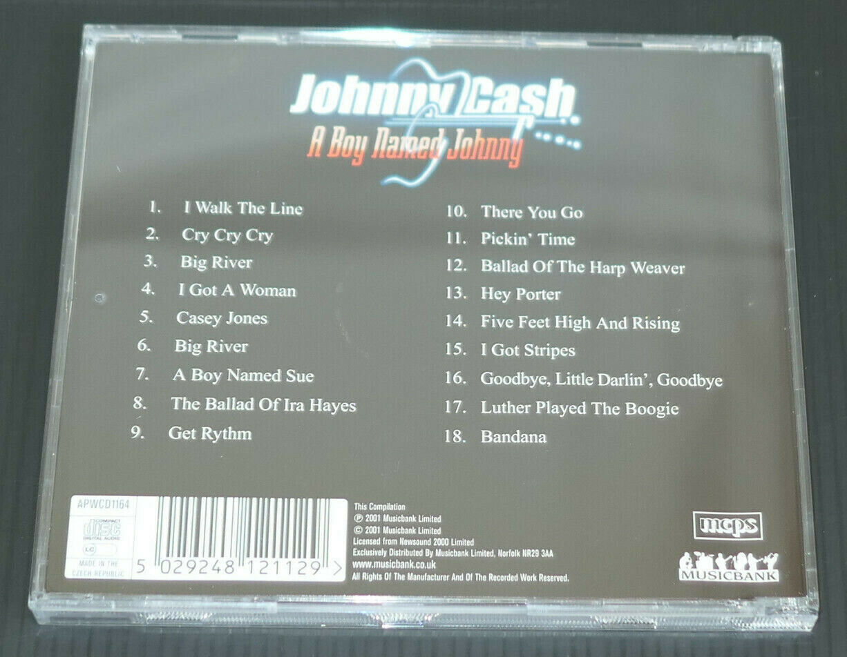 CD JOHNNY CASH / A BOY NAMED JOHNNY / COMPILATION 18 TITRES / 2001