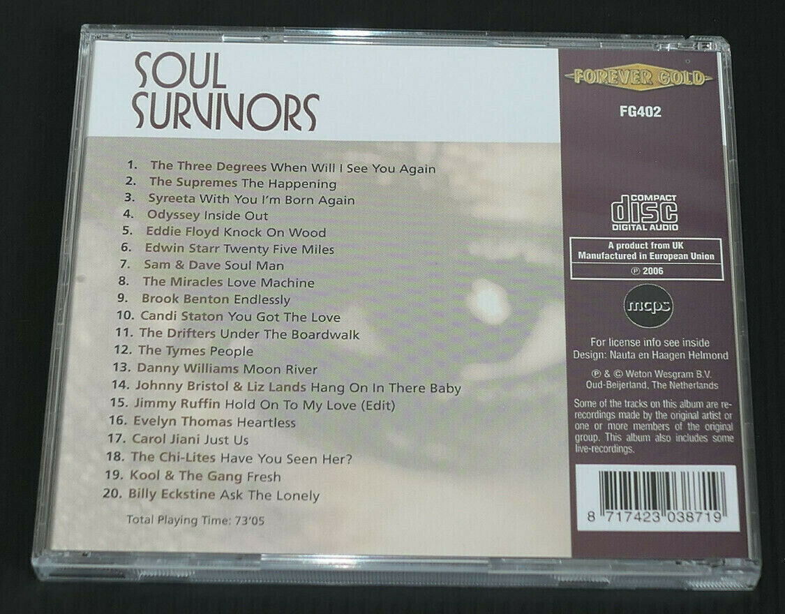 CD SOUL SURVIVORS / COMPILATION 20 TITRES / 2006