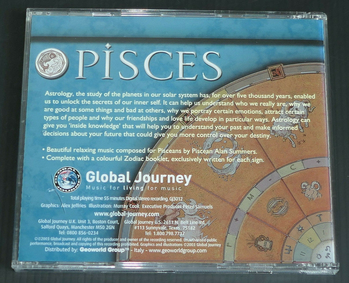 CD GLOBAL JOURNEY / PISCES / RELAXING MUSIC COMPOSED FOR PISCEANS