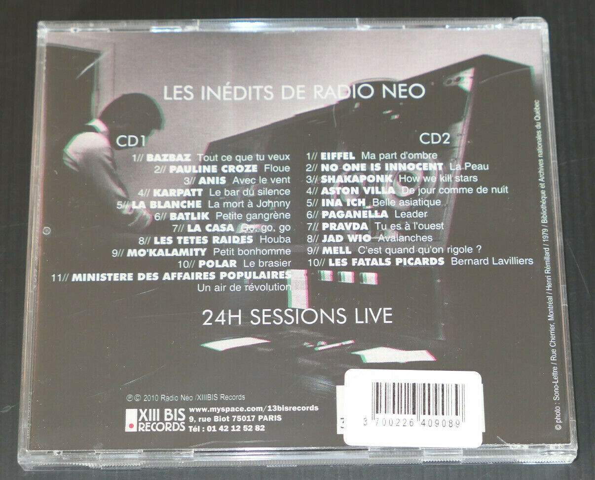 2CD LES INEDITS DE RADIO NEO / 21 TITRES / XIII BIS RECORDS 2010