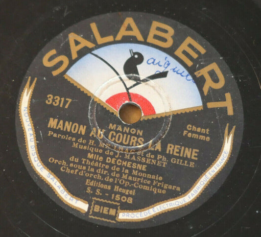 78T 78RPM MLLE DECHESNE / MANON / SALABERT 3317
