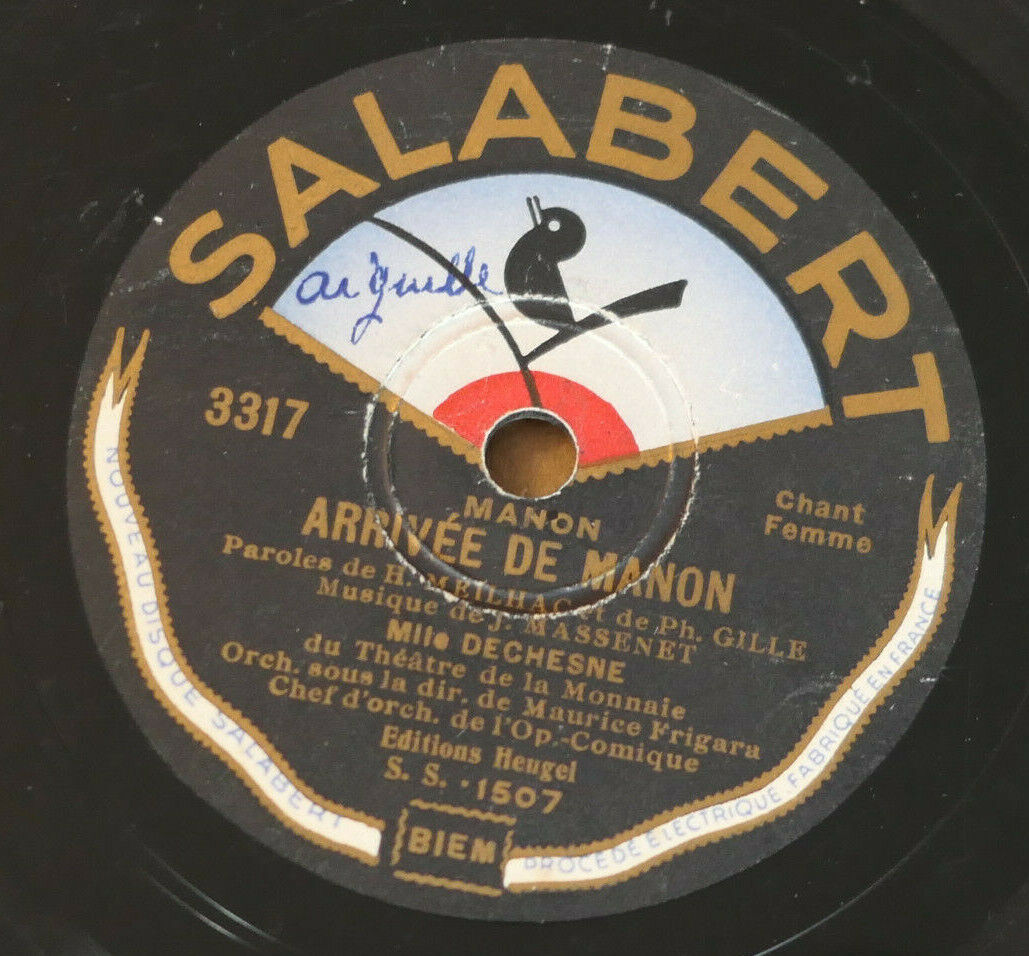 78T 78RPM MLLE DECHESNE / MANON / SALABERT 3317