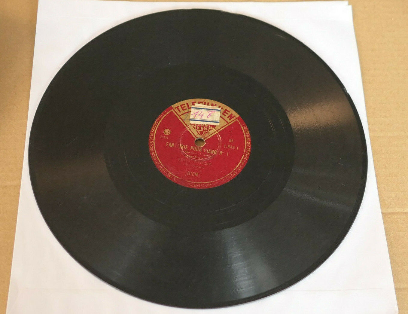 LOT 2X 78T 78RPM PETER KREUDER / PIANO MEDLEY N°8 / FANTASY FOR PIANO N°1