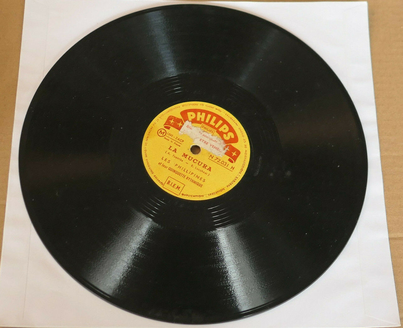 78T 78RPM LES PHILLIPINES ET LEUR QUINTETTE RYTHMIQUE / PHILIPS 72031