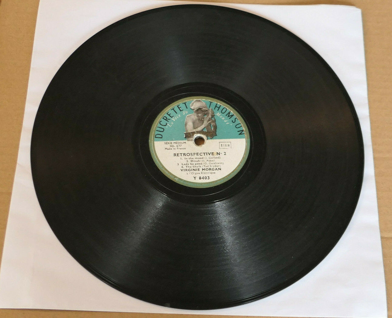 LOT 2X 78T 78RPM VIRGINIE MORGAN / DUCRETET THOMSON