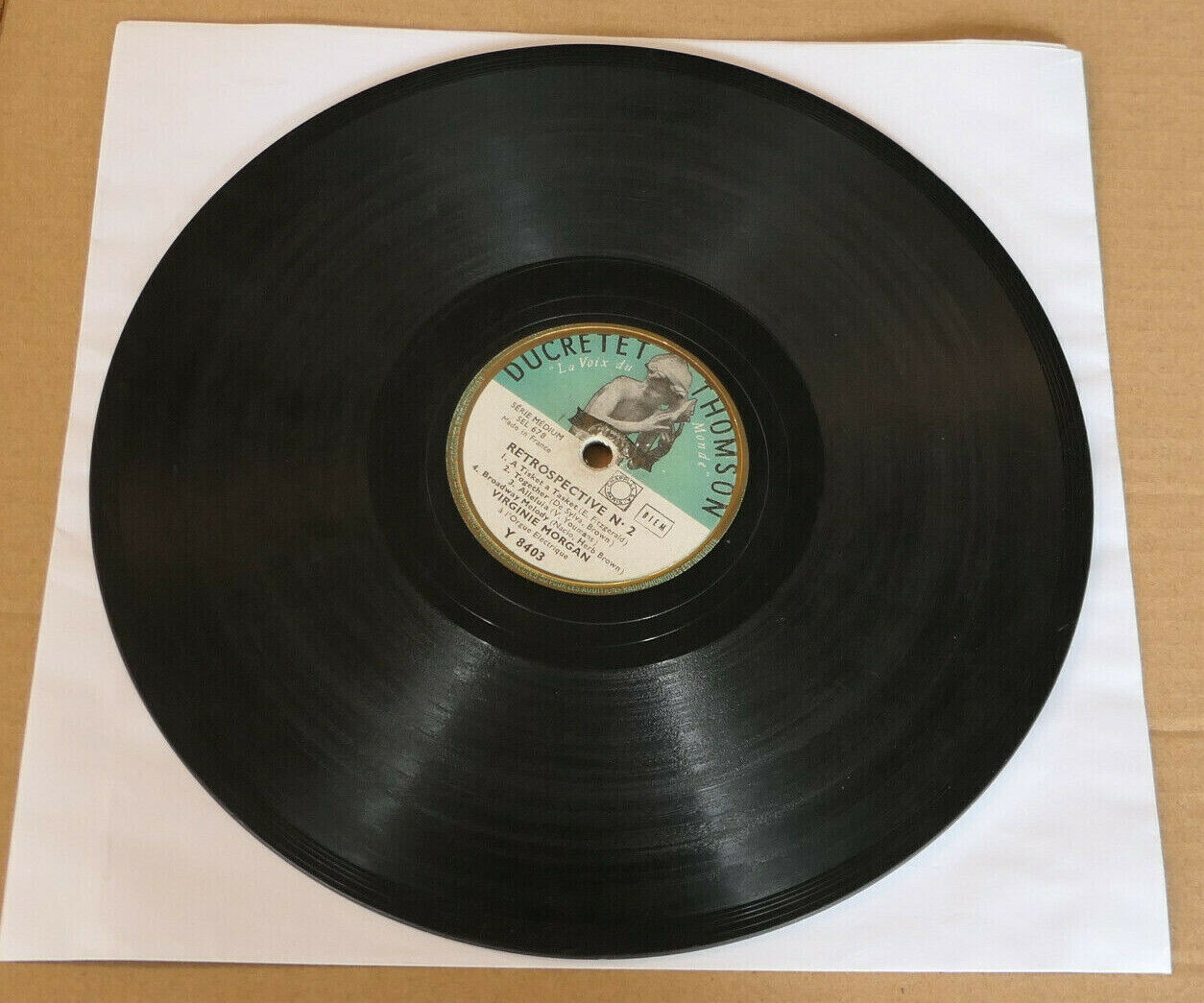 LOT 2X 78T 78RPM VIRGINIE MORGAN / DUCRETET THOMSON